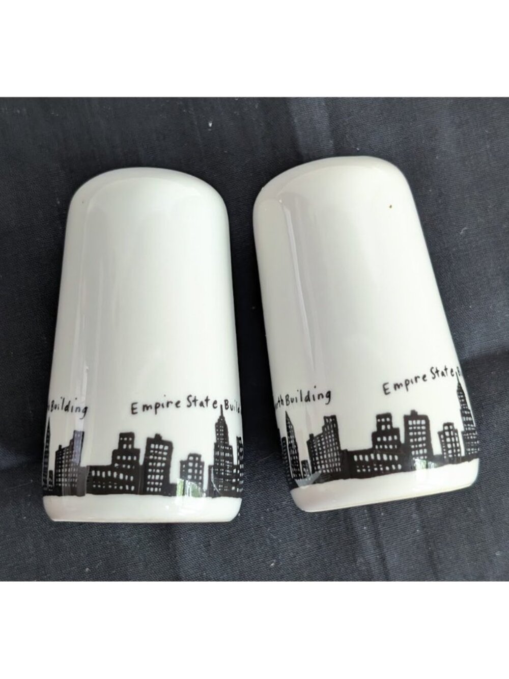 Fishs Eddy NYC Skyline Salt & Pepper Shaker Set